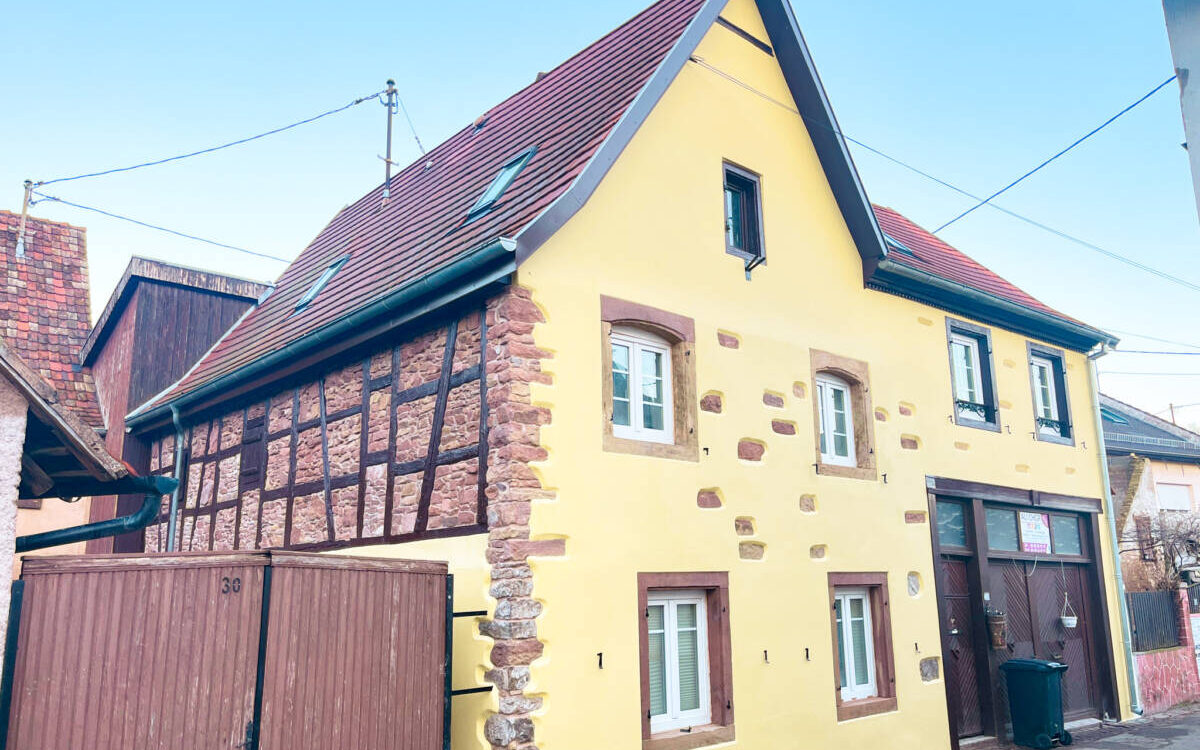 Crépissage / jointoiement et peinture à Avolsheim Saverne